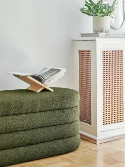 Panca Imbottita In Boucle Alto