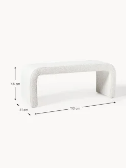 Panca Moderna Imbottita In Boucle Penelope