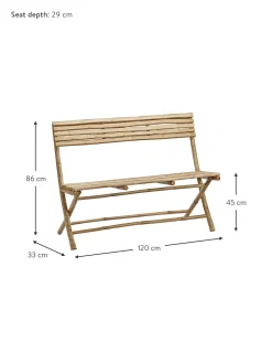 Panchina Da Giardino In Bambu Mandisa