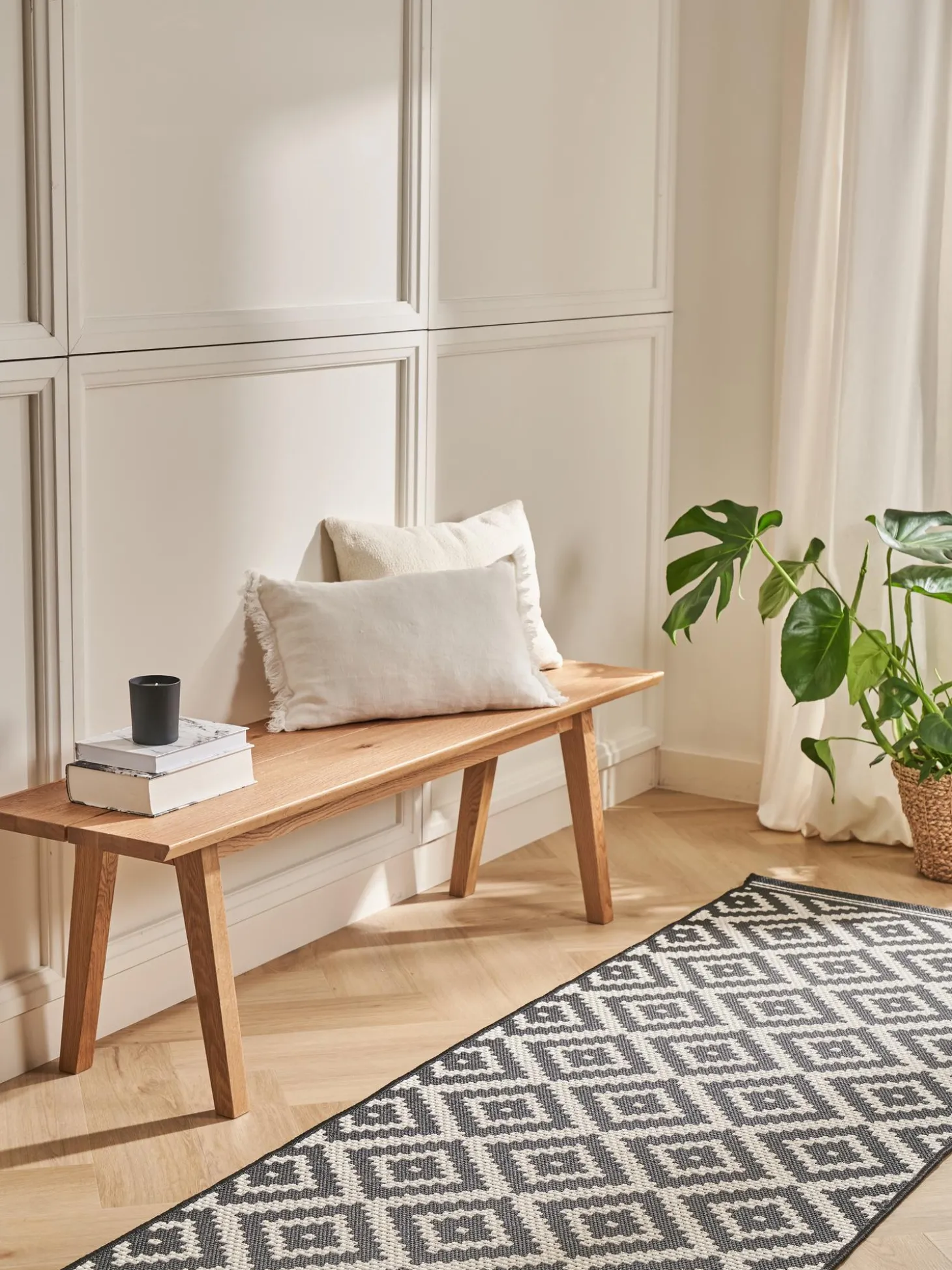 Panchina In Legno Di Quercia Melfort