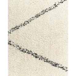 Passatoia In Cotone Fatta A Mano Con Motivo Zigzag E Frange Asisa