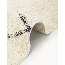 Passatoia In Cotone Fatta A Mano Con Motivo Zigzag E Frange Asisa