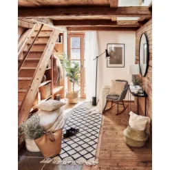 Passatoia In Lana Con Motivo Rombi Alva