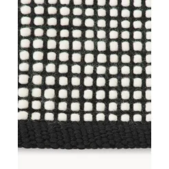 Passatoia In Lana Tessuta A Mano Amaro