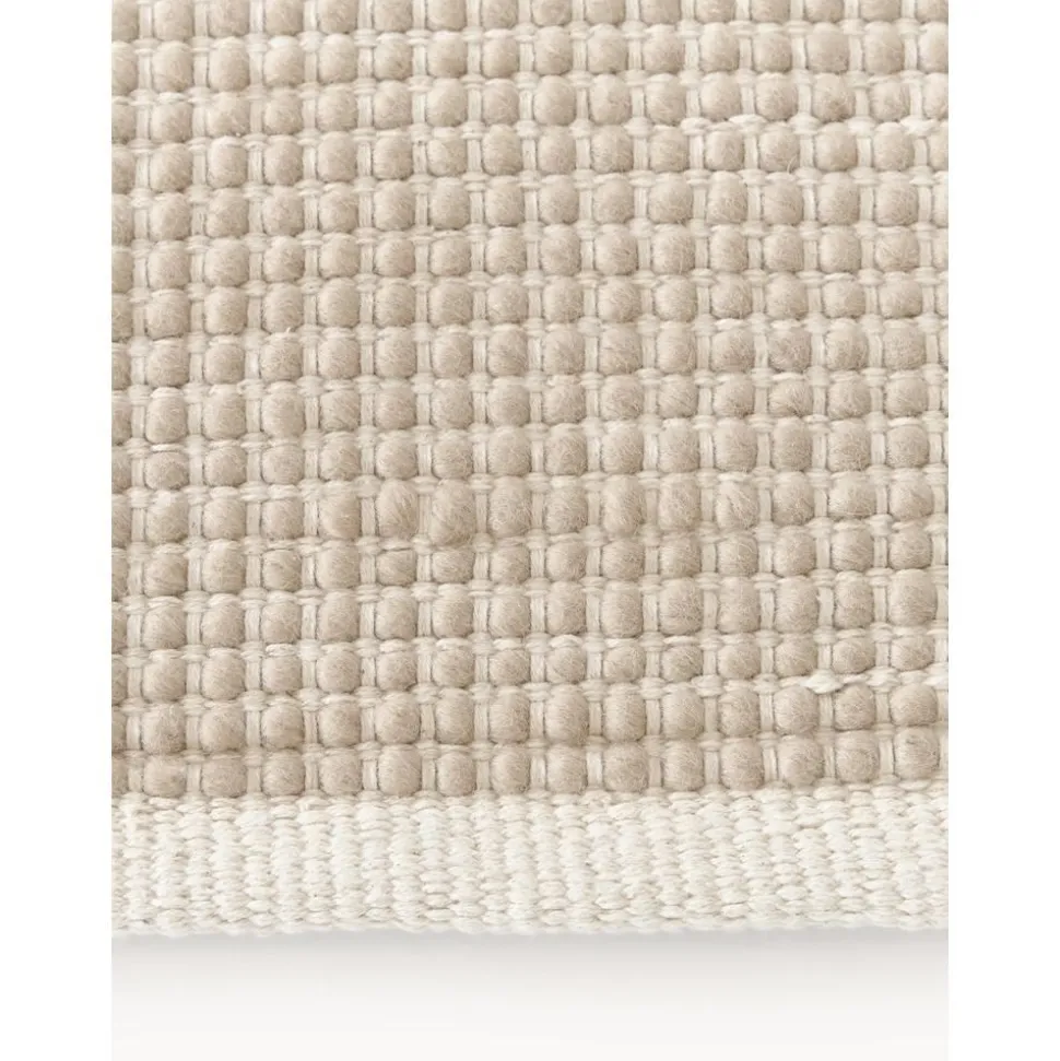 Passatoia In Lana Tessuta A Mano Amaro