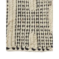 Passatoia In Lana Tessuta A Mano Con Frange Rue