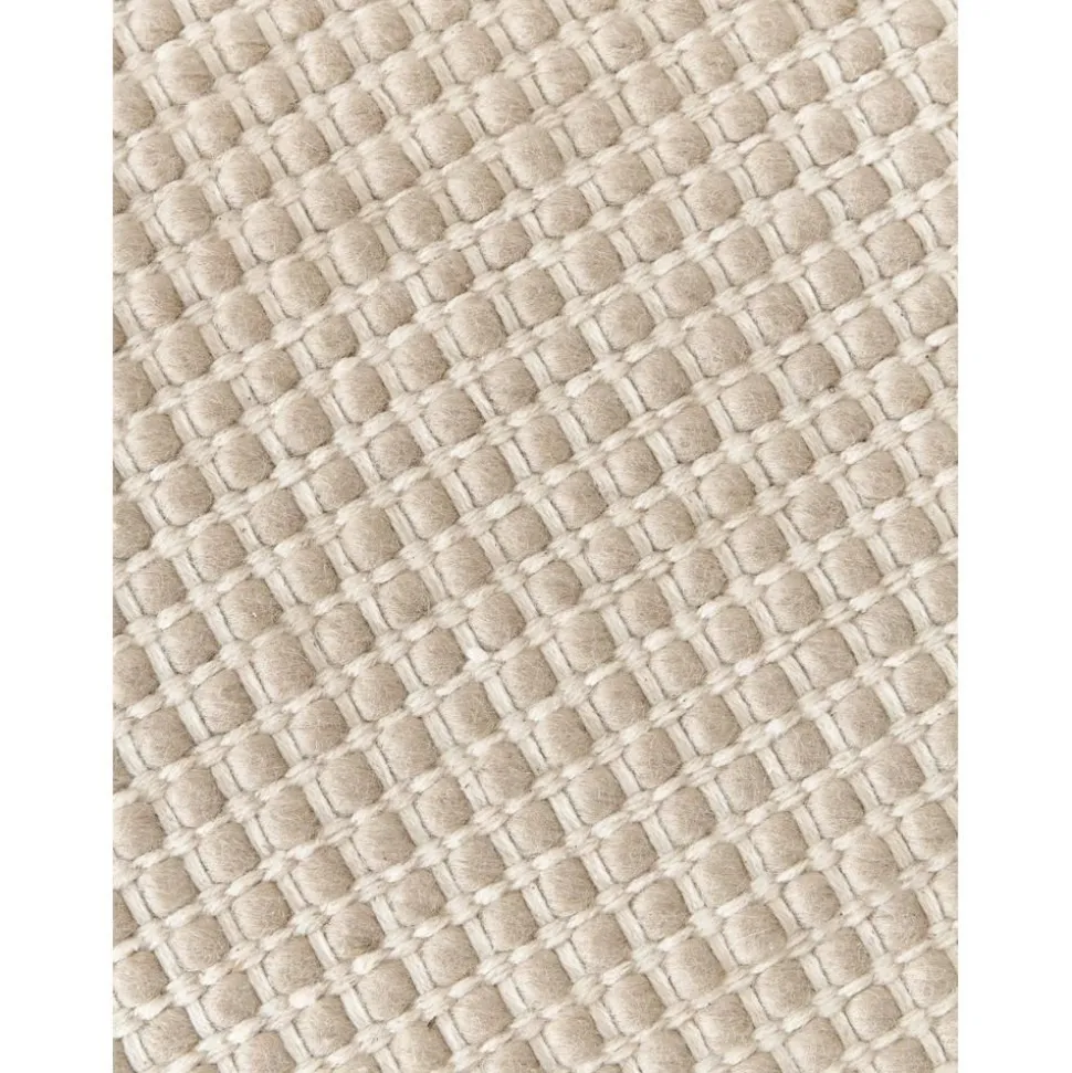 Passatoia In Lana Tessuta A Mano Amaro