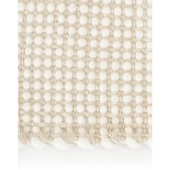 Passatoia In Lana Tessuta A Mano Amaro