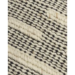 Passatoia In Lana Tessuta A Mano Con Frange Rue