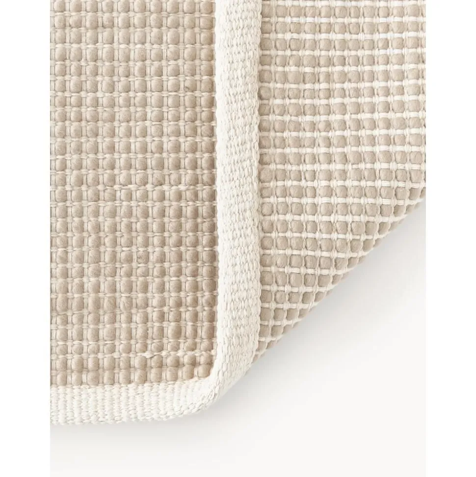 Passatoia In Lana Tessuta A Mano Amaro