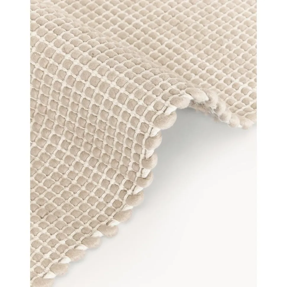 Passatoia In Lana Tessuta A Mano Amaro