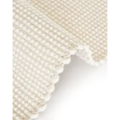 Passatoia In Lana Tessuta A Mano Amaro