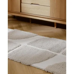 Passatoia Soffice A Pelo Lungo Con Struttura In Rilievo Alta-Bassa Jade