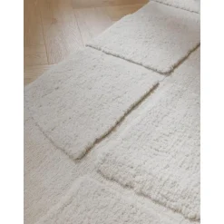 Passatoia Soffice A Pelo Lungo Con Struttura In Rilievo Alta-Bassa Jade