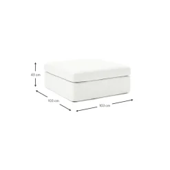 Poggiapiedi Da Divano Con Rivestimento Sfoderabile Russell