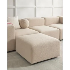 Poggiapiedi Da Divano In Boucle Lena