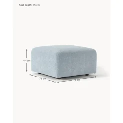 Poggiapiedi Da Divano In Boucle Lena