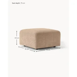 Poggiapiedi Da Divano In Boucle Lena