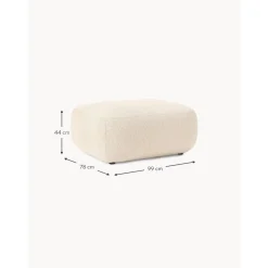 Poggiapiedi In Boucle Sofia