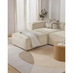 Poggiapiedi In Velluto A Coste Lennon