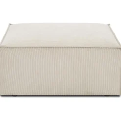 Poggiapiedi In Velluto A Coste Lennon