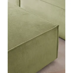 Poggiapiedi In Velluto A Coste Lennon