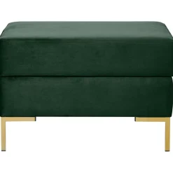 Poggiapiedi In Velluto Con Contenitore Luna