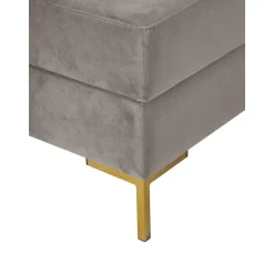 Poggiapiedi In Velluto Con Contenitore Luna