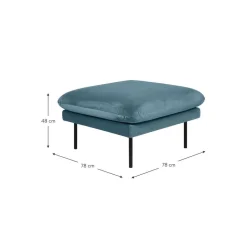 Poggiapiedi In Velluto Moby