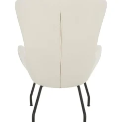 Poltrona Bergere Con Gambe In Metallo Wing