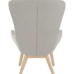 Poltrona Con Gambe In Legno Wing