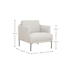 Poltrona Con Gambe In Metallo Fluente