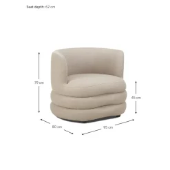 Poltrona Di Design In Boucle Solomon