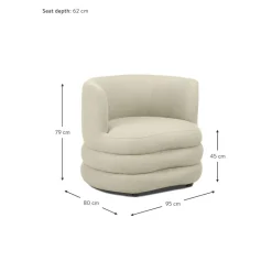 Poltrona Di Design In Boucle Solomon