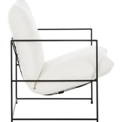 Poltrona Imbottita Con Struttura In Metallo Wayne