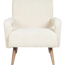 Poltrona In Teddy Bianco Berna