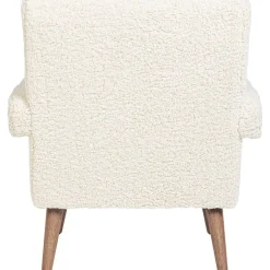 Poltrona In Teddy Bianco Berna