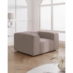 Poltrona In Velluto A Coste Lennon