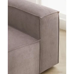 Poltrona In Velluto A Coste Lennon