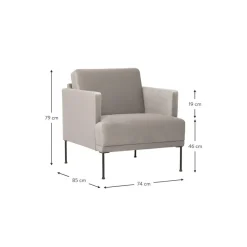 Poltrona In Velluto Fluente