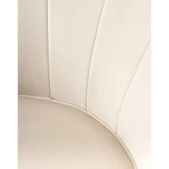 Poltrona In Velluto Oyster