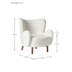 Poltroncina Con Braccioli In Tessuto Teddy Kalia