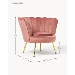 Poltroncina Da Cocktail In Tessuto Boucle Oyster