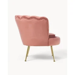 Poltroncina Da Cocktail In Tessuto Boucle Oyster