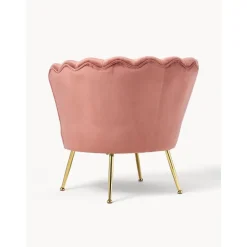 Poltroncina Da Cocktail In Tessuto Boucle Oyster