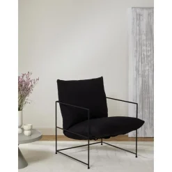 Poltroncina Imbottita Con Struttura In Metallo Wayne