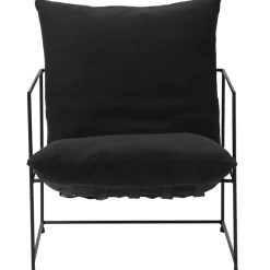 Poltroncina Imbottita Con Struttura In Metallo Wayne