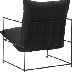 Poltroncina Imbottita Con Struttura In Metallo Wayne