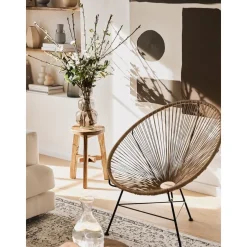 Poltroncina In Materiale Sintetico Intrecciato Bahia