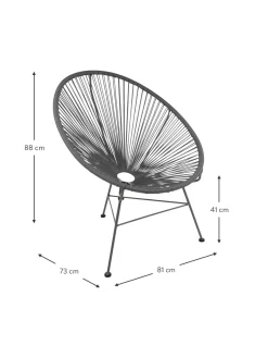 Poltroncina In Materiale Sintetico Intrecciato Bahia